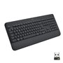 Logitech Signature K650 clavier RF sans fil + Bluetooth QWERTY Espagnole Graphite