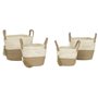Set de basket Home ESPRIT Naturel Marron Clair Jute Moderne 40 x 40 x 41 cm
