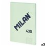 Carnet Milan 430 Vert A4 48 Volets 21 x 29
