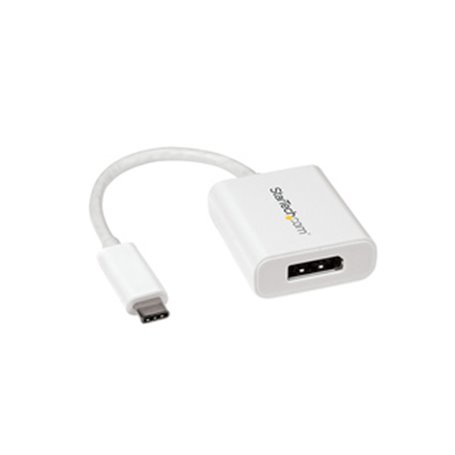 StarTech.com Adaptateur vidéo USB-C vers DisplayPort - M/F - 4K 60 Hz - Blanc