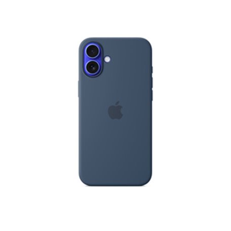 Apple Coque en silicone avec MagSafe pour iPhone 16 Plus - Denim
