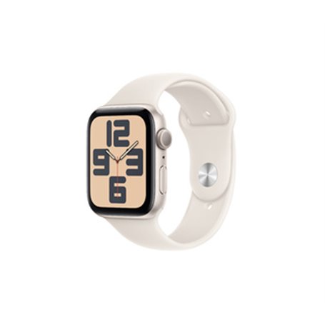 Apple Watch SE OLED 44 mm Numérique 368 x 448 pixels Écran tactile Beige Wifi GPS (satellite)