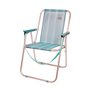 Chaise Pliante Colorbaby Mediterran 53 x 44 x 76 cm Turquoise Blanc
