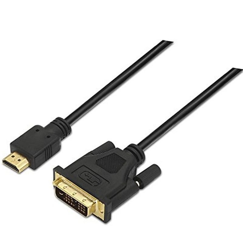 Nanocable HDMI - DVI, 3m HDMI Type A (Standard) Noir