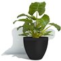 Pot de fleurs - GARDEN ID - Green Care Impact Noir-Anth - 40 x 31 cm - Garanti 10ans - 100% recyclé - Résistant UV/gel