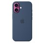 APPLE iPhone 16 - Coque en silicone avec MagSafe - Denim