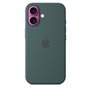 APPLE iPhone 16 - Coque en silicone avec MagSafe - Lake Green