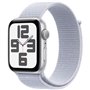 Apple Watch SE GPS - 44mm - Boîtier Silver Aluminium - Bracelet Blue Cloud Sport Loop