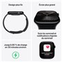 Apple Watch Series 10 GPS + Cellular - 46mm - Boîtier Silver Aluminium - Bracelet Denim Sport Band - S/M