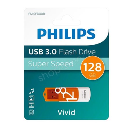 Philips FM12FD00B lecteur USB flash 128 Go USB Type-A 3.2 Gen 1 (3.1 Gen 1) Orange