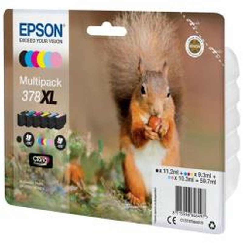 Epson Squirrel Multipack 6-colours 378XL Claria Photo HD Ink