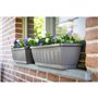 Jardiniere - GARDEN ID Terraflor - Anthracite 60cm - Solidité - Réserve d'eau - Recyclé & 100% recyclable - Volume pour