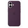 APPLE iPhone 16 - Coque en silicone avec MagSafe - Plum
