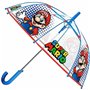 Parapluie Super Mario Perletti Transparent Fibre de Verre 74 cm Enfant