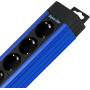 REV Supraline 0014612213 Multiprise 6 prises avec 1 interrupteur, 2,4 m