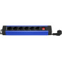 REV Supraline 0014612213 Multiprise 6 prises avec 1 interrupteur, 2,4 m