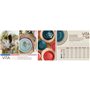 Assietes Quid Vita Aqua Bleu Céramique 18 Pièces