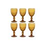 Set de Verres Home ESPRIT Ambre Verre 325 ml (6 Unités)