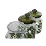 Set de 3 Boites Home ESPRIT Vert Verre 1,2 L 3 Pièces