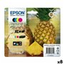 Cartouche d'encre originale Epson XP-2200 Noir/Cyan/Magenta/Jaune (8 Unités)