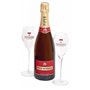 Champagne Piper-Heidsieck - Cuvée Brut - Coffret Travel Flute Gift Set 1 Bouteille + 2 flûtes