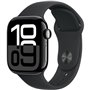 Apple Watch Series 10 GPS + Cellular - 42mm - Boîtier Jet Black Aluminium - Bracelet Black Sport Band - S/M
