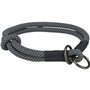 Collier d'entraînement pour chiens Trixie Soft Rope Noir Gris L 50 cm