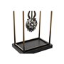 Horloge de table DKD Home Decor Verre Noir Doré Fer (17 x 12 x 46,5 cm) (2 Unités)