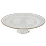 Assiette plate Home ESPRIT Transparent Doré Verre 33 x 33 x 9