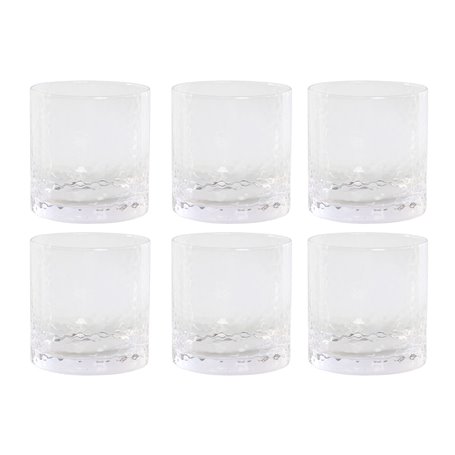 Set de Verres Home ESPRIT Transparent Verre Avec relief (6 Unités)