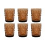 Set de Verres Home ESPRIT Ambre Verre (6 Unités)