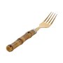 Couverts Home ESPRIT Doré Naturel Acier inoxydable ABS 3 x 2 x 16 cm 24 Pièces