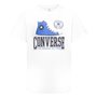 T shirt à manches courtes Enfant Converse Script Sneaker Gfx Sse Blanc