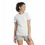 T-shirt à manches courtes femme Adidas 3S Blanc