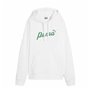 Sweat à capuche femme Puma Essentials+ Script Blanc
