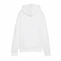 Sweat à capuche femme Puma Essentials+ Script Blanc