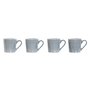 Ensemble de 4 mugs Home ESPRIT Bleu Grès 340 ml 13 x 9,5 x 9,2 cm Mandala