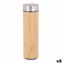 Thermos 500 ml Naturel Métal Bambou (6 Unités)