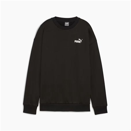 Sweat sans capuche femme Puma Essentials+ Relaxed Small Logo Crew Fl Noir