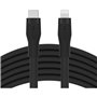 Câble USB-C vers Lightning Belkin CAA009BT3MBK 3 m Noir