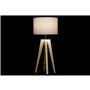 Lampe de bureau DKD Home Decor Beige Bois Marron 220 V 50 W 30 x 30 x 69 cm