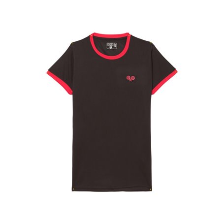 T-shirt à manches courtes femme Nexus CAMIGUIN Noir Rouge