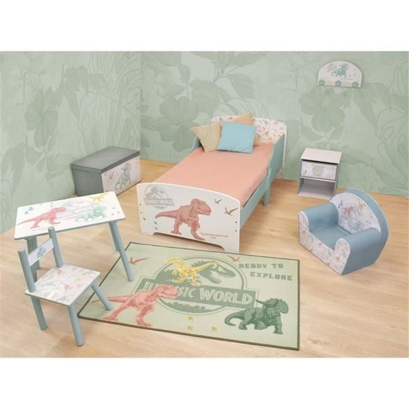 Image secondaire de Chevet avec tiroir Dinosaures - Jurassic Word - FUN HOUSE - H.36 X L.33 X P.30 cm