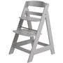 Chaise Haute Évolutive Sit Up III en Bois - ROBA - Réglable en Hauteur - Taupe