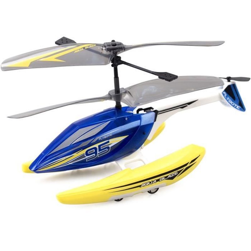 Image secondaire de Hélicoptere Télécommandé - FLYBOTIC - Helico Aqua Blaze - 19 -5 cm - jaune et noir - des 8 ans