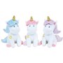 Lot Vaisselle Licorne pour Enfant - FUN HOUSE - 006319 - 2 Assiettes, 2 Sets de Couverts et 1 Peluche Douce