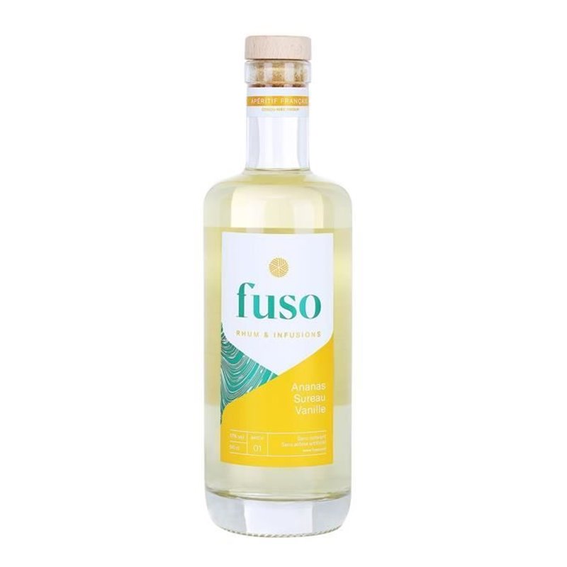 Fuso Jaune (Ananas, Sureau, Vanille) - Liqueur Apéritive à base de rhum - 17%vol - 50cl