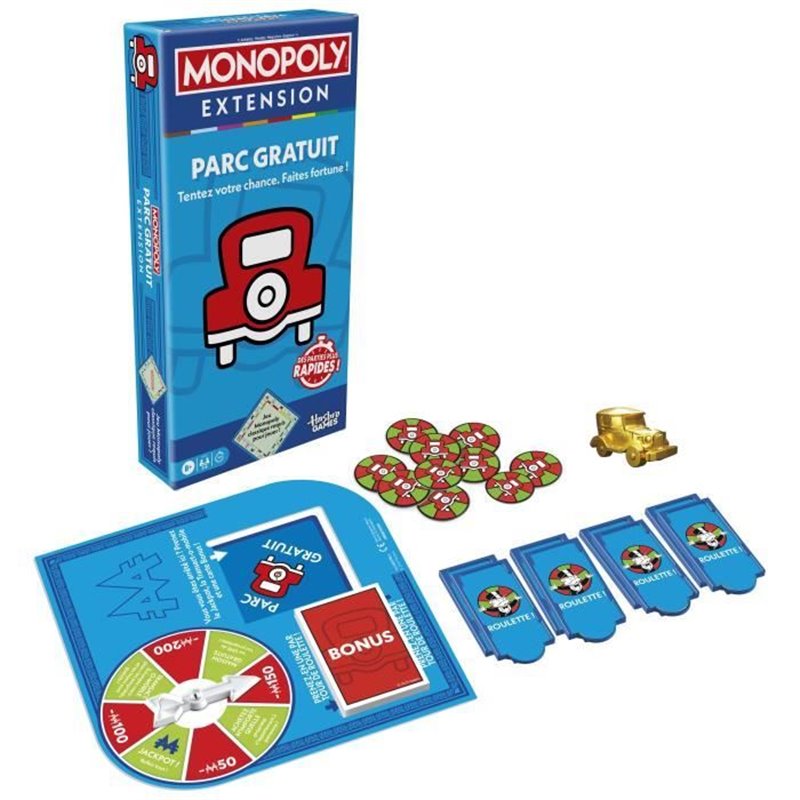Image secondaire de Monopoly Extension Parc gratuit, rend le jeu Monopoly classique plus amusant et plus rapide, 2 a 6 joueurs, 40 minutes, jeux de plateau