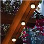 10 mini-spots lumineux solaires a piquer - LUMISKY - SOLIRAY - 12 m - LED blanc chaud - Balisage allée