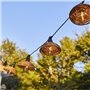 Guirlande lumineuse extérieur - LUMISKY - COTTAGE - 5.70 m - 10 globes transparents - LED blanc chaud
